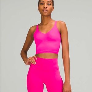 Lululemon Sonic Pink Cropped Align Tank Size 6
